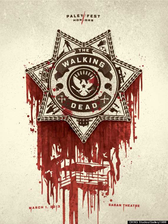 The official poster from PaleyFest 2013's The Walking Dead Panel.